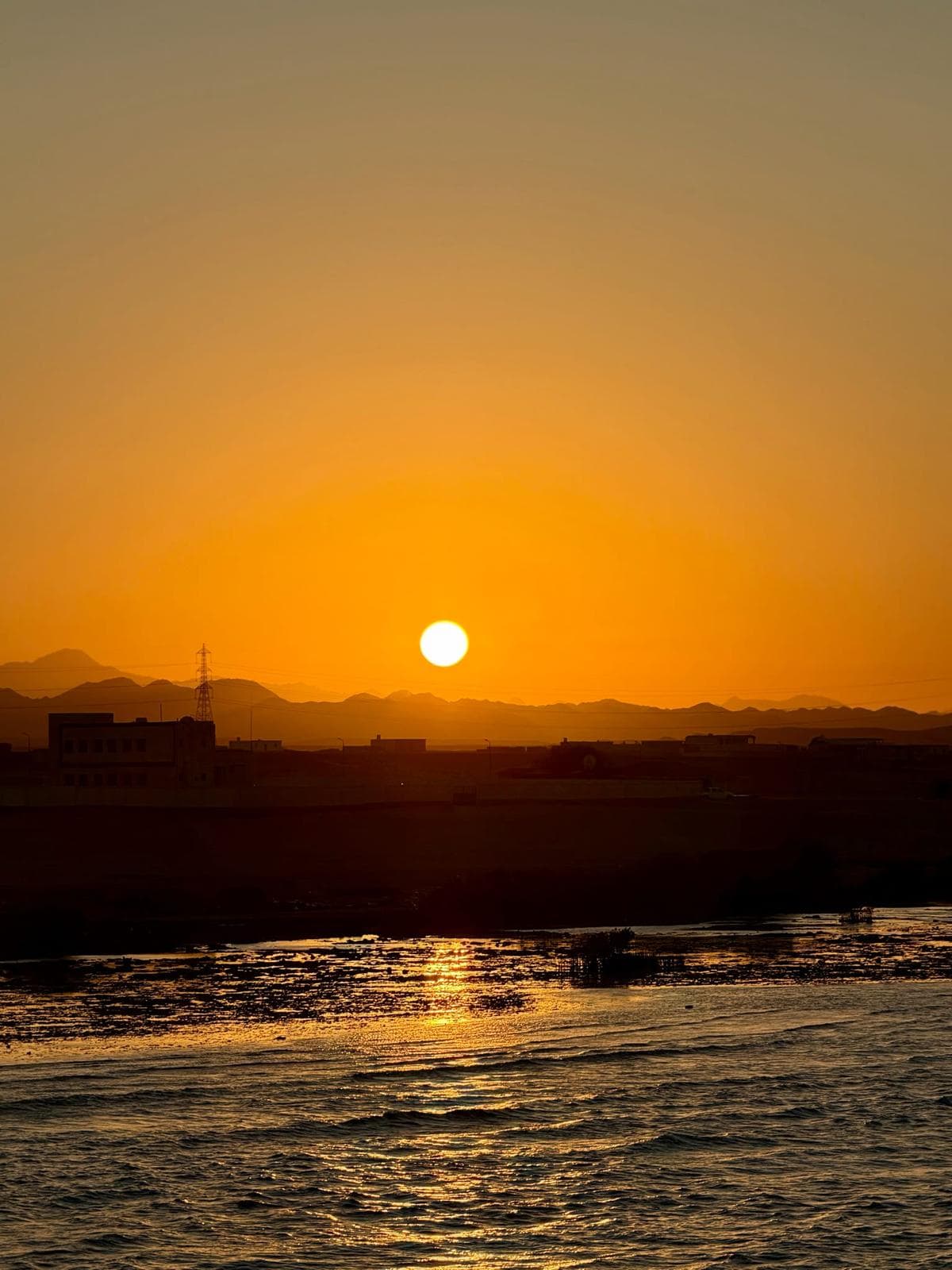Sunrise at sea