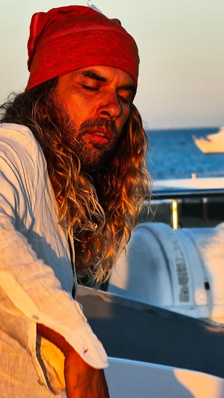 Sunset at sea